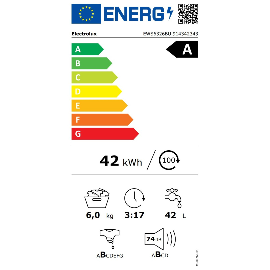 Пральна машина Electrolux EWS6326BU