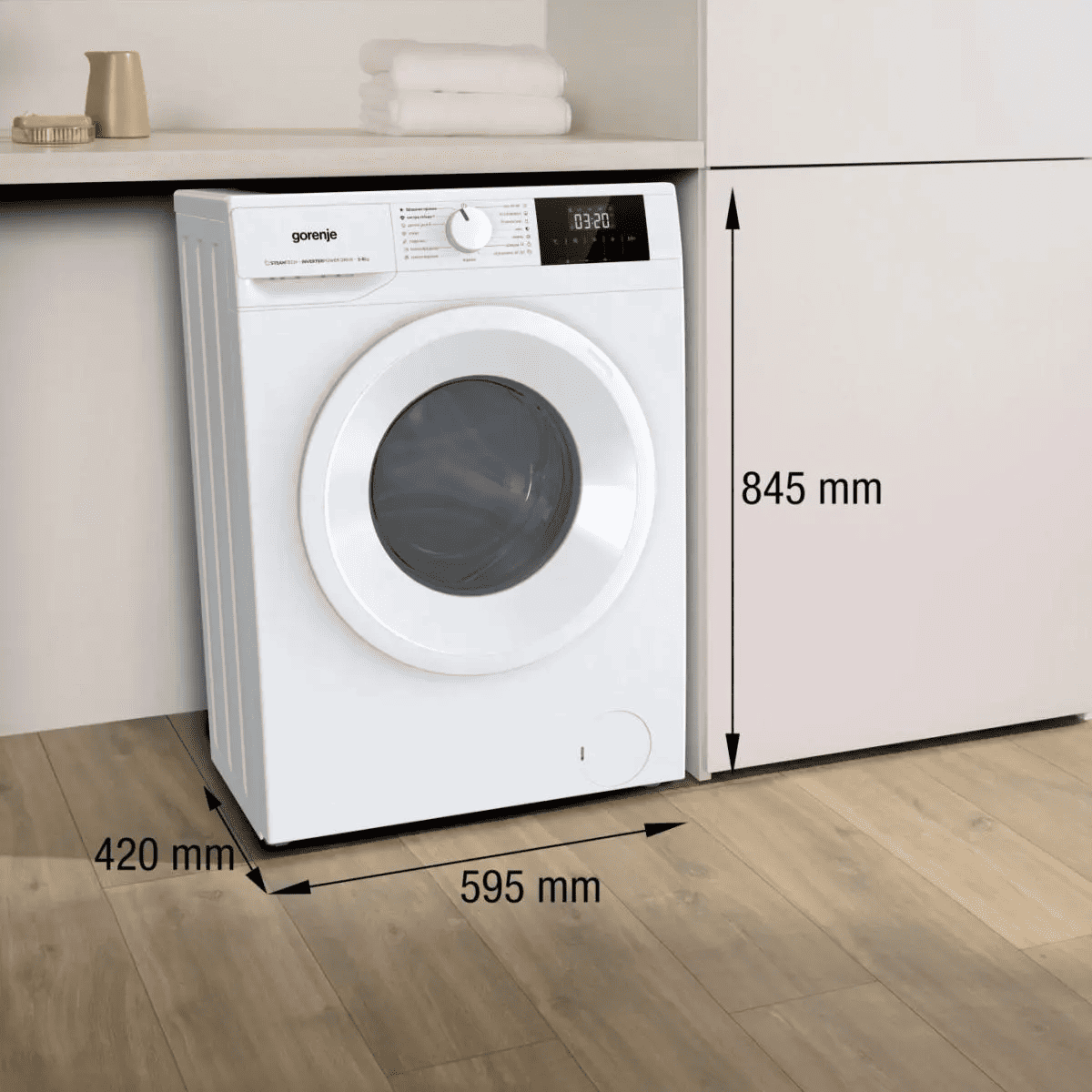Пральна машина автоматична Gorenje WNGPI61SAS/UA