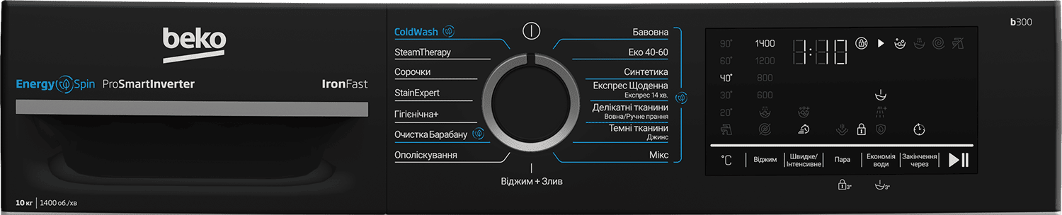 Пральна машина автоматична Beko BM3WFU410415WPBB