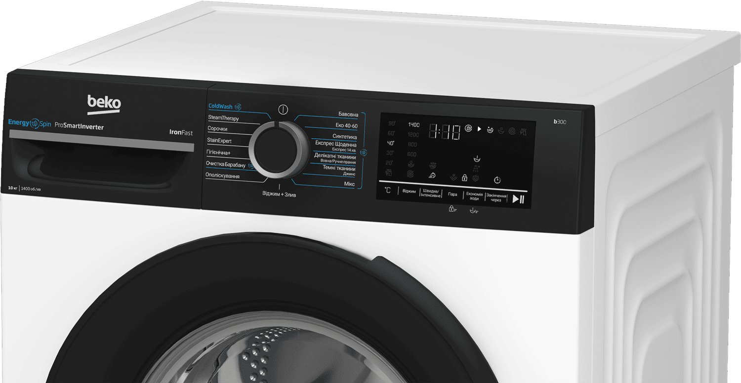Пральна машина автоматична Beko BM3WFU410415WPBB