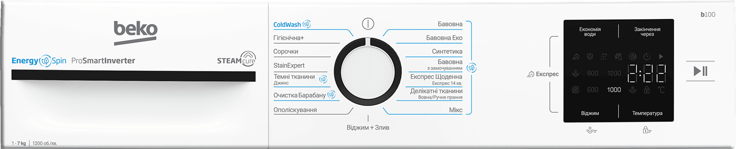 Пральна машина автоматична Beko BM1WFSU37233WB 