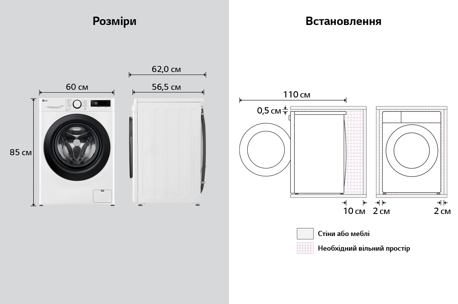 Пральна машина автоматична LG F4Y5ES6W