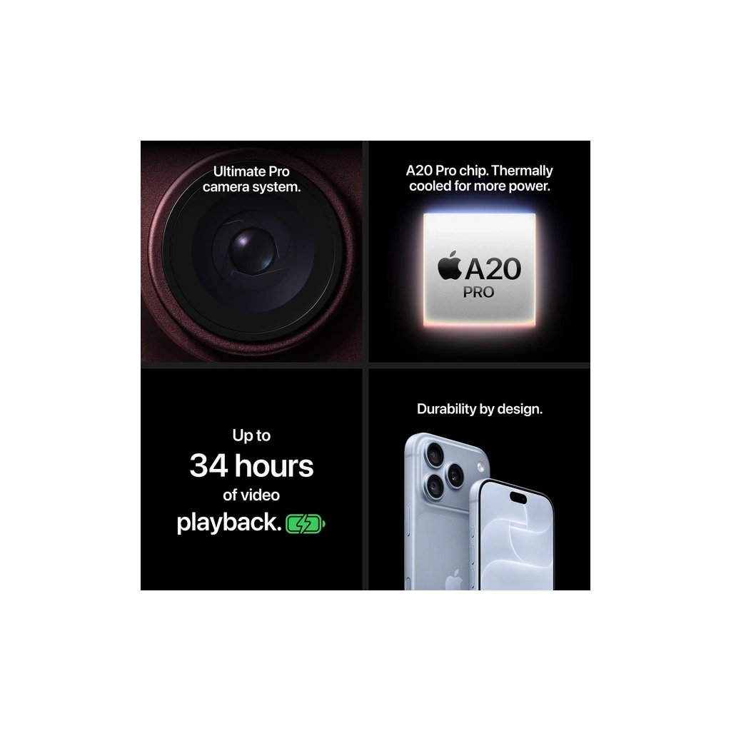 Мобільний телефон Apple iPhone 18 Pro 256GB Glacier (MJRT4)