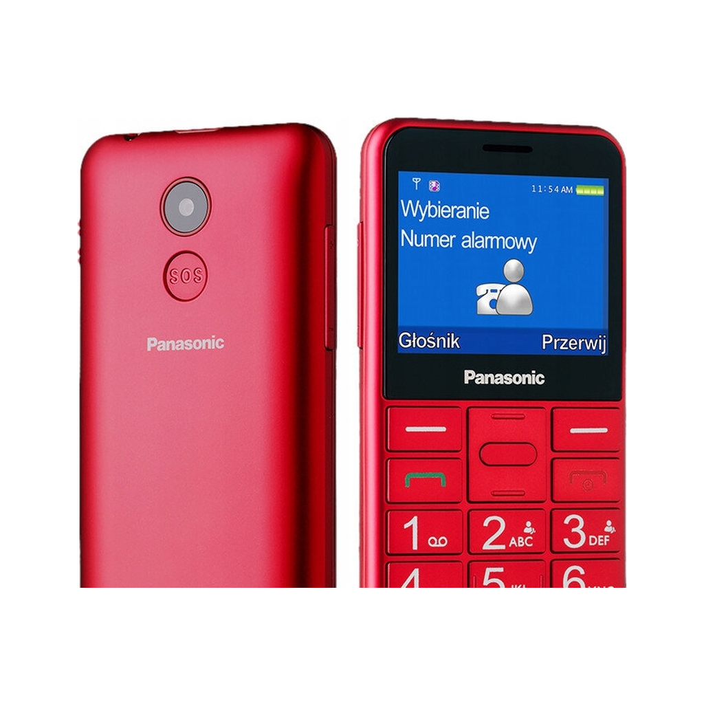 Мобільний телефон Panasonic KX-TU155 Red (KX-TU155EXRN)
