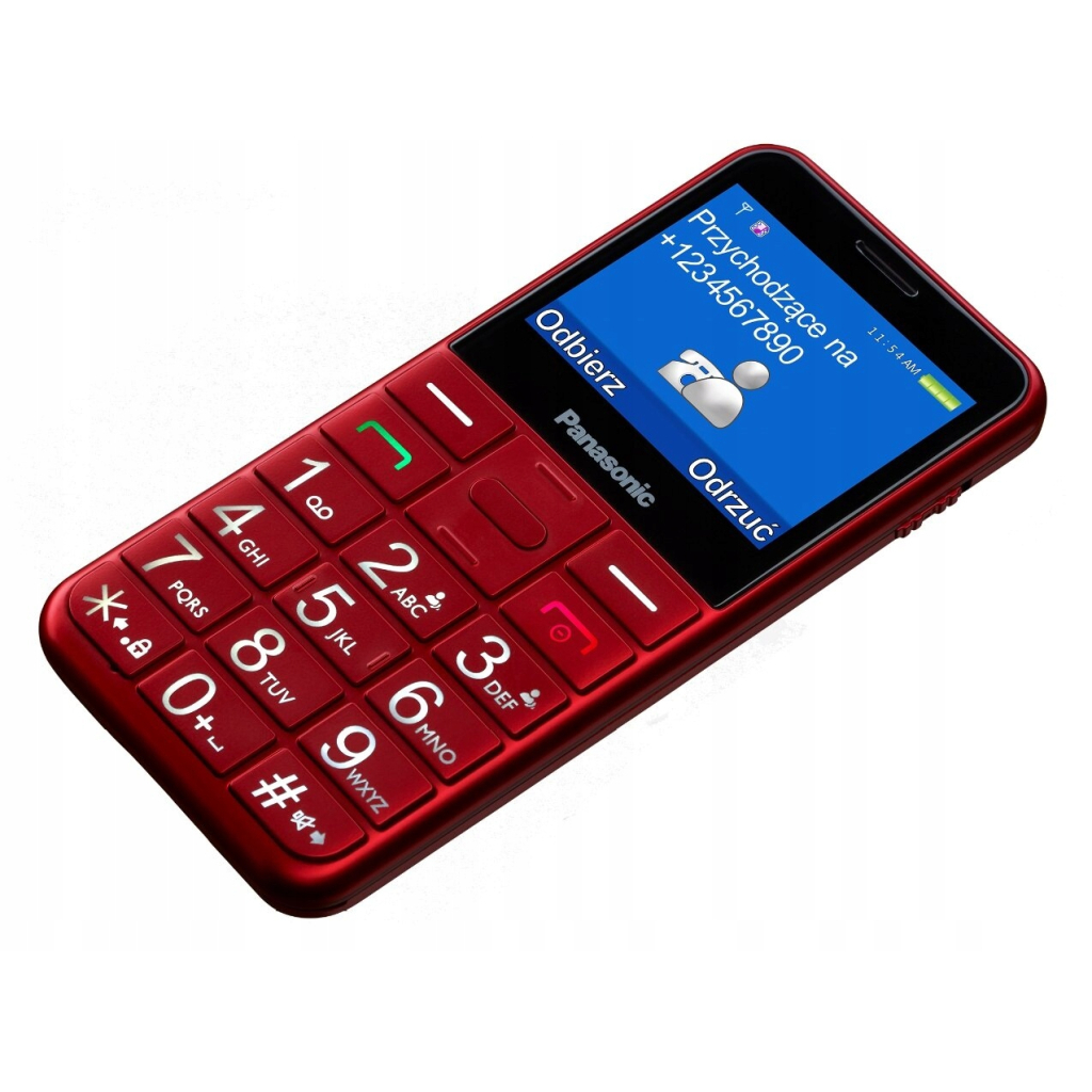Мобільний телефон Panasonic KX-TU155 Red (KX-TU155EXRN)