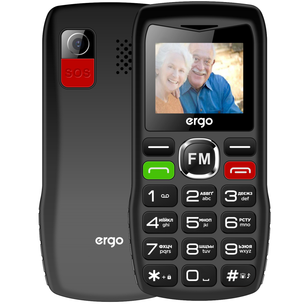 Мобільний телефон Ergo R182 Black