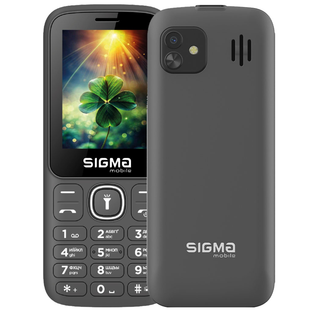 Мобільний телефон Sigma X-style 242 LUCKY Grey (4827798792926)