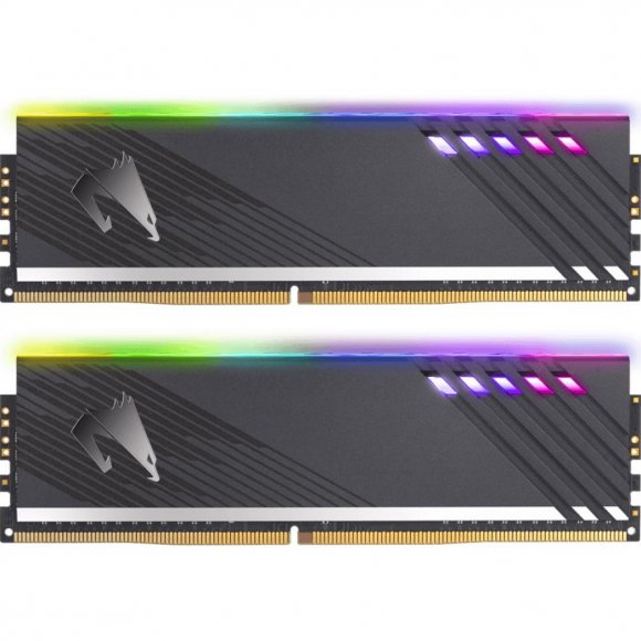 Модуль пам'яті для комп'ютера DDR4 16GB (2x8GB) 3200 MHz RGB Fusion 2.0 AORUS GIGABYTE (GP-ARS16G32)